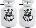 2 x Disposable Helium Gas Canister - Fills 100 x 9 Inch Latex Balloons or 36 Foil Balloons - Helium Balloon Gas UK Filled Helium Cylinder for - 2 Canisters in Total