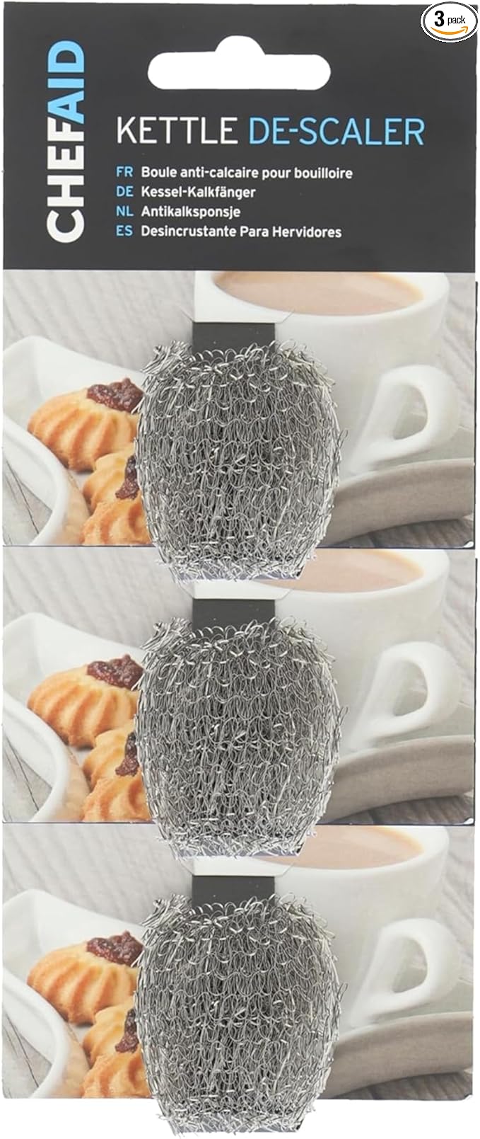Chef Aid Stainless Steel Kettle Descalers (Pack of 3)