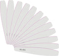 CGBE Professional Nail Files, 12Pcs 150/150 Grit Files Set Double-Sided Grit Emery Board Manicure Tools for Home and Salon Use
