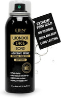 EBIN New York Wonder Lace Bond Adhesive Spray - Supreme Extreme Firm Hold 80ml | Fast Drying, No Residue, No Build Up, Powerful All-Day Hold, Daily Wig Application