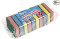 20pk Multicoloured Sponge Scourers, Cleaning Sponges, Dish Sponge, Kitchen Sponge