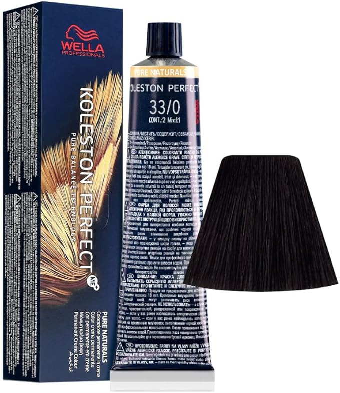 33/0 Dark Brown Intensive Wella Koleston Perfect Me+ Pure Naturals 60ml