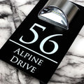 K Smart Sign | Exalted LED 28 | Solar Light House Signs Door Number Plaques With Light Name Plaques For Wall - Matt Black & Classic Text