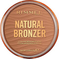 RIMMEL LONDON - Natural Bronzer - Silky-Smooth & Ultra-Fine Bronzing Powder - Sunkissed Look, Mimicking Natural Tan - 002 Sunbronze - 14g