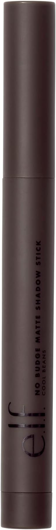 e.l.f. Cosmetics No Budge Matte Eyeshadow Stick, One-Swipe Cream Eyeshadow Stick, Long-Wear & Crease Resistant, Matte Finish, Cool Beans
