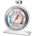 ThermoPro Oven Thermometer for Inside Oven, Upgraded 431 Stainless Steel Dial Easy to Read Meat Thermometer with Tempered Glass, Pizza Oven Temperature Gauge for Baking Grilling Cooking Thermometer