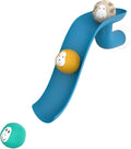 Matchstick Monkey, Bathtime Slide Set, Antimicrobial Baby Bath Toy, Easy To Grip, Sensory Learning - Slide Set (1 Slide + 3 Fun Animal Character Rocks), 12 Months Old+, Blue