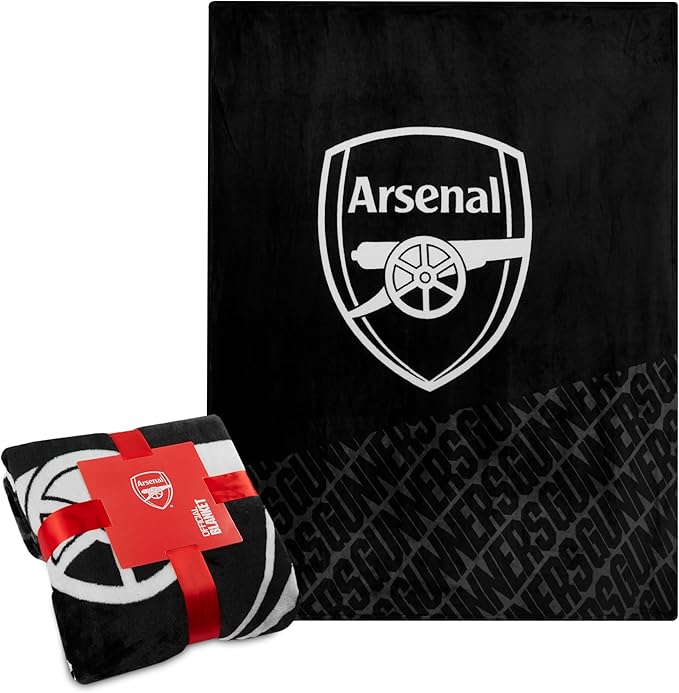 Arsenal F.C. Fleece Bed Blanket Soft Sofa Throw for Bedroom Travel Home Decor 125 x 150cm, Birthday Gifts for Men