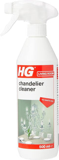 HG Chandelier Cleaner Spray, Specialist Crystal & Glass Cleaner Spray for Lighting Fixtures, Gentle on Delicate Surfaces, Spray On & Drip Dry, Dissolves Dirt - 500ml