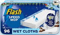 Flash Speedmop Floor Cleaner Wet Cloth Alpine Escape Refills, 96ct (24x4) Cloths, Fast Easy & Hygienic, Multi-Surface
