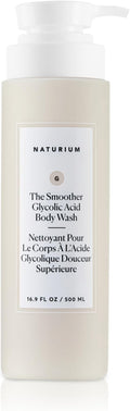 Naturium The Smoother Glycolic Acid Exfoliating Body Wash, Soft & Smoothing Cleanser | 16.9 FL OZ / 500 ML