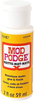 Plaid Crafts Mod Podge Waterbase Sealer, Glue and Finish, Matte Finish 59 ml