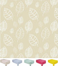 Home Direct Wipe Clean Table Cloth Oilcloth PVC Tablecloth Table Cover Protector Leaves 100cm x 140cm 39"x55" Beige