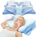 Derila ERGO Pillow | Memory Foam Neck Pillow, Bed Pillows. Cervical Pilllows for Back, Side, Stomach Sleeper, size 21.25 x 14.17 x 4.72 inches