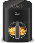 Uten Dual Blaze Air Fryer 5.5L Visual Window, Color Screen, 14 Pre Menus, Delayed Start, Stainless Oil Net, 2 Fast Heaters Independently Controllable, No Flip Food, Oil Free, Enery Save, Fast Cooking