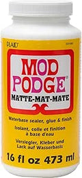 Mod Podge, Water-base Sealer, Glue and Finish, Matte Finish, CS11302, 473 ml Bottle
