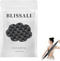 Blissal Exfoliating Shower Towel 47", Premium Scrub Wash Cloth for Body Face, 2-in-1 Exfoliating Towel-Body Scrubber with 2 Sides for All Skin Types (Black)