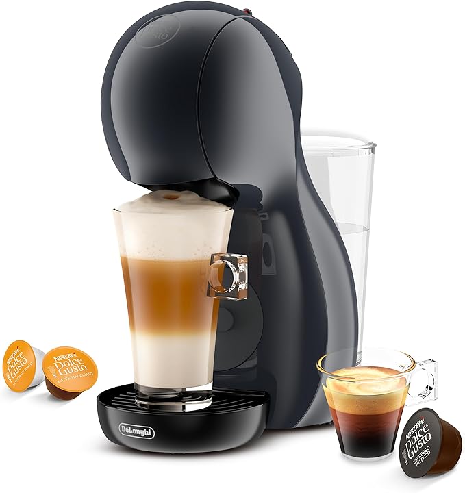 De'Longhi Nescafé Dolce Gusto Piccolo XS EDG210.A, Coffee Capsule Machine with Compact Design, Automatic Shutdown, Hot and Cold Beverages, 15 Bar Pressure, Black