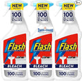 Flaash Bleach Cleaning Spray 500ml (Pack of 3) | Powerful Multi-Purpose Cleaner for Tough Stains & Germs | Kills 99.9% of Germs | Brightens Surfaces | Easy-to-Use Spray