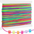 40M Bracelet String 1mm Sturdy Rainbow String Elastic for Bracelet Making, Necklaces, Beading,Clay Beads, Jewelry, Sewing and Crafts