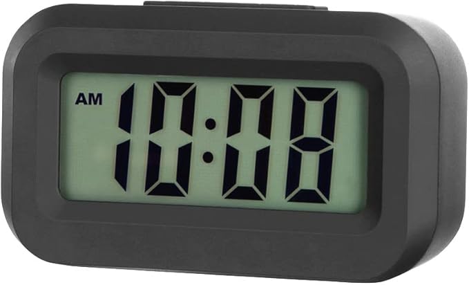 FAMICOZY Small Digital Travel Alarm Clock,Simple Operation,Easy to Read,Ascending Alarm,12/24Hr,Snooze Light for Bedside Travel,AAA Battery Operated[Energy Class A+++]