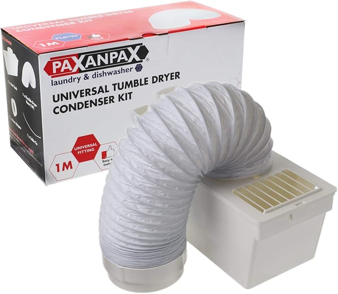 Paxanpax PLD156 Universal Tumble Dryer Internal Condenser Kit, Includes Hose, Box and Accessories.