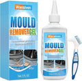 Mould Remover, Washing Machine Mould Remover Gel, Effectively Removes Black Mold, Mould Cleaner for Bathroom Toilet Washing Machine rubber, Kitchen Sink, Tile Stain 140g (Blue)