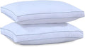 Premium Egyptian Cotton Box Pillows 2 Pack – Luxury White Hotel Quality Firm Bed Pillows for Side Sleepers, Hypoallergenic Down Alternative Filling, Breathable Support for Back and Neck
