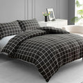 Lazzaro Double Duvet Set - Premium Brushed Microfiber Double Duvet Cover (200 x 200 cm) 3 PCs - Breathable Luxury Bedding Set For All Seasons