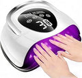380W LED UV Light Dryer for Nails Gel Polish with 114 Lamp Beads 4 Timer Setting & LCD Touch Display Screen, Auto Sensor, Professional Nail Light