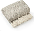 Emma Barclay Throw Blanket For Sofas Bed Extra Large Recycled Cotton Throws For Settees In Natural Throw Scandi Woven Blankets - Zahra Collection 50" x 60" (127cm x 152cm) Natural