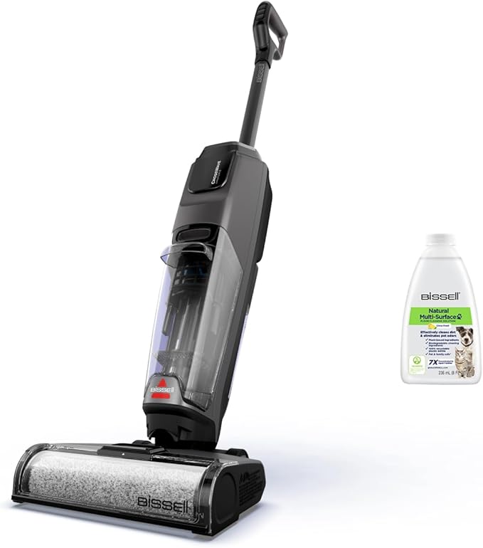 BISSELL CrossWave OmniForce, Wet and Dry Vacuum Cleaner, Powerful Floor Cleaner Machine, Multi-Surface, Cordless Vacuum Cleaner with Turbo Mode & Vacuum-Only Mode, Wet Vac up to 240m2, 69 dBA, 3912E