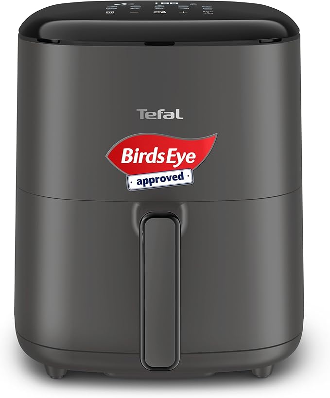 Tefal Easy Fry Max Air Fryer, 5 L Capacity, 6 portions, Healthy frying, Saves Time and Energy, Digital Control Panel, 10 Auto Cooking Programs, Coal Grey - EY245H40