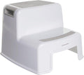 Dreambaby 2-Up Step Stool - Toddler Step Stool for Bathroom Sink and Kids Toilet Potty Training - Step Stools for Toddlers with Non-Slip Base and Carry Handles - Supports up to 200lbs Weight Capacity