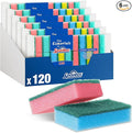 Spontex The Essentials Washing Up Sponge Scourers | Hard Wearing & Versatile | 6 x 20 Pack (120 Total)