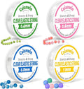 Bracelet String Kit 0.4mm 0.6mm 0.8mm 1mm Clear String Elastic Thread for Jewellery Making Necklace Bracelet Beading Thread & DIY Craft Projects Strings