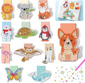 Gifts for 5 6 7 8 9 10 Year Old Girls, Arts and Crafts for Kids Age 6-12, DIY Diamond Art Animal Magnetic Bookmark for Kids, Creative Craft Kits for Boys Girls Birthday Presents Toys