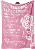 Craftique Valentines Gifts for Her, Anniversary Blanket Gifts for Girlfriend, Wife Birthday Gifts, Mothers Day, Christmas, Wedding Gifts for Her, I Love You Blanket, 60" * 50"
