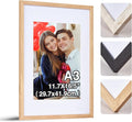 HOUSE DAY A3 Picture Frame, A3 Photo Frame Poster Frame,A3 Frame with a4 Mount, Wall Hanging 29.7x21cm for Family Photos/Diamond Painting/Landscape Photos/Portraits/Certificates,1 Pack