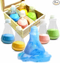 Efloral 4-in-1 STEAM Science Kit - Create Your Own Colourful Bath Bombs in Wooden Gift Box, Educational DIY Chemistry Set for Girls & Boys, Fizzy & Fun Bubble Bath Experience