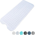 KEPLIN Premium Non-Slip Bath Mat - 200 Suction Cups, BPA, Latex Free, Mildew Resistant, Machine Washable - Safe, Durable & Comfortable for Shower Runner & Bathroom Tubs Extra Long (40x100cm) - Clear
