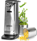 Duronic Electric Can Opener CO60, 3 in 1 Including Bottle Opener and Knife Sharpener, 1 Press Operation, Compact and Sleek Design for Arthritis or Individuals with Limited Mobility