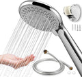 Shower-Head-Universal-1.7M-Hose-with-Holder-Set-Replacement, BauTangLe 2025 Upgraded Shower Head, Enjoy 5 Settings for Showers