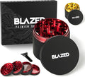 Blazed Large Aluminium Herb Grinder (Red)