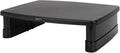 Amazon Basics Rectangular Adjustable Computer Monitor Riser Desk Stand for Reduced Neck Strain, Fits Monitors, Laptops Up to 22lbs, Black