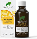 Dr Organic Vitamin E Pure Oil, Hydrating, Essential Oil, All Skin Types, Natural, Vegan, Cruelty-Free, Paraben & SLS-Free, Certified Organic, 50ml, Packaging may vary