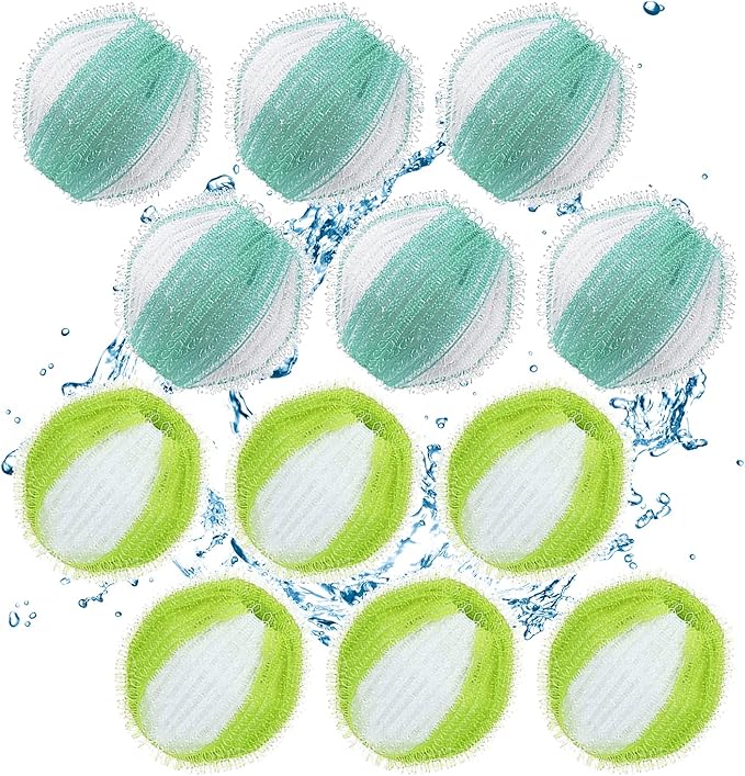 Laundry Balls, Pet Hair Remover for Laundry, Reusable Lint Catcher Washing Machines Animal Fur Clothes Hamper Hair Remover for Laundry Bedding Clothes-12PCS