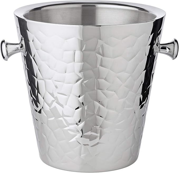 Edzard champagne cooler Capri/Bottle cooler, stainless steel, height 9,1 in, Ø 8,7 in[Energy Class A]
