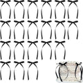 20pcs black bows for cake,black ribbon cake bows Topper decorations,for Kids Girls Women Birthday Wedding Anniversary Baby Shower Christmas Tree Decor Supplies Table Settings ease of use