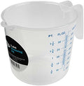 Chef Aid 1 Litre Plastic Measuring Jug, BPA-Free, Transparent Liquid Measuring Cup with Easy-Read Markings, Ideal for Cooking, Baking, and Food Preparation